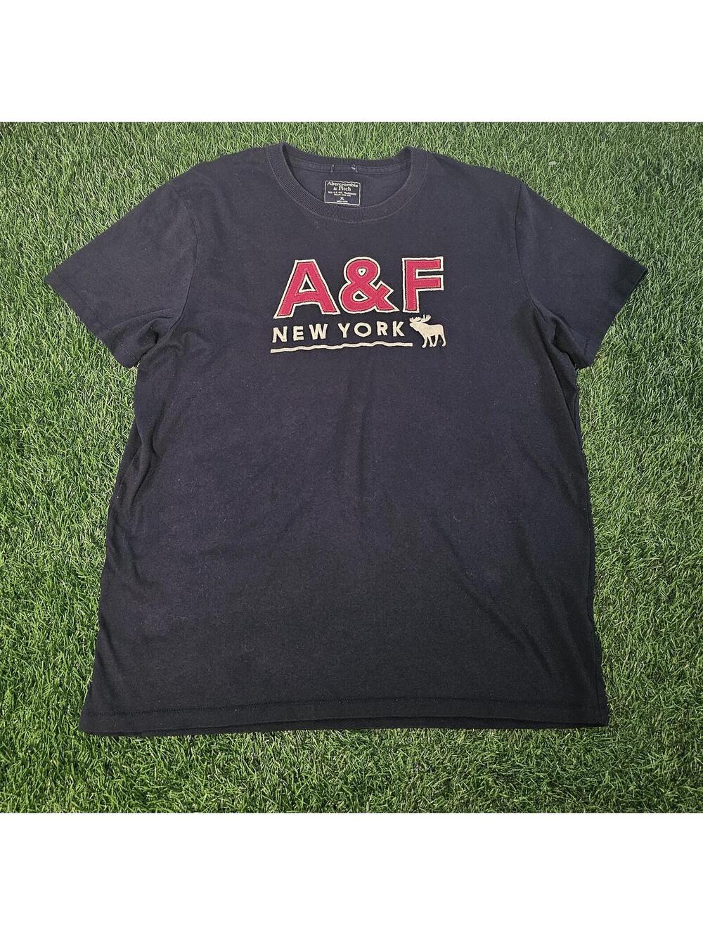 Y2K Abercrombie & Fitch Distressed Muscle Fit Shirt Men’s XL, Abercrombie NY